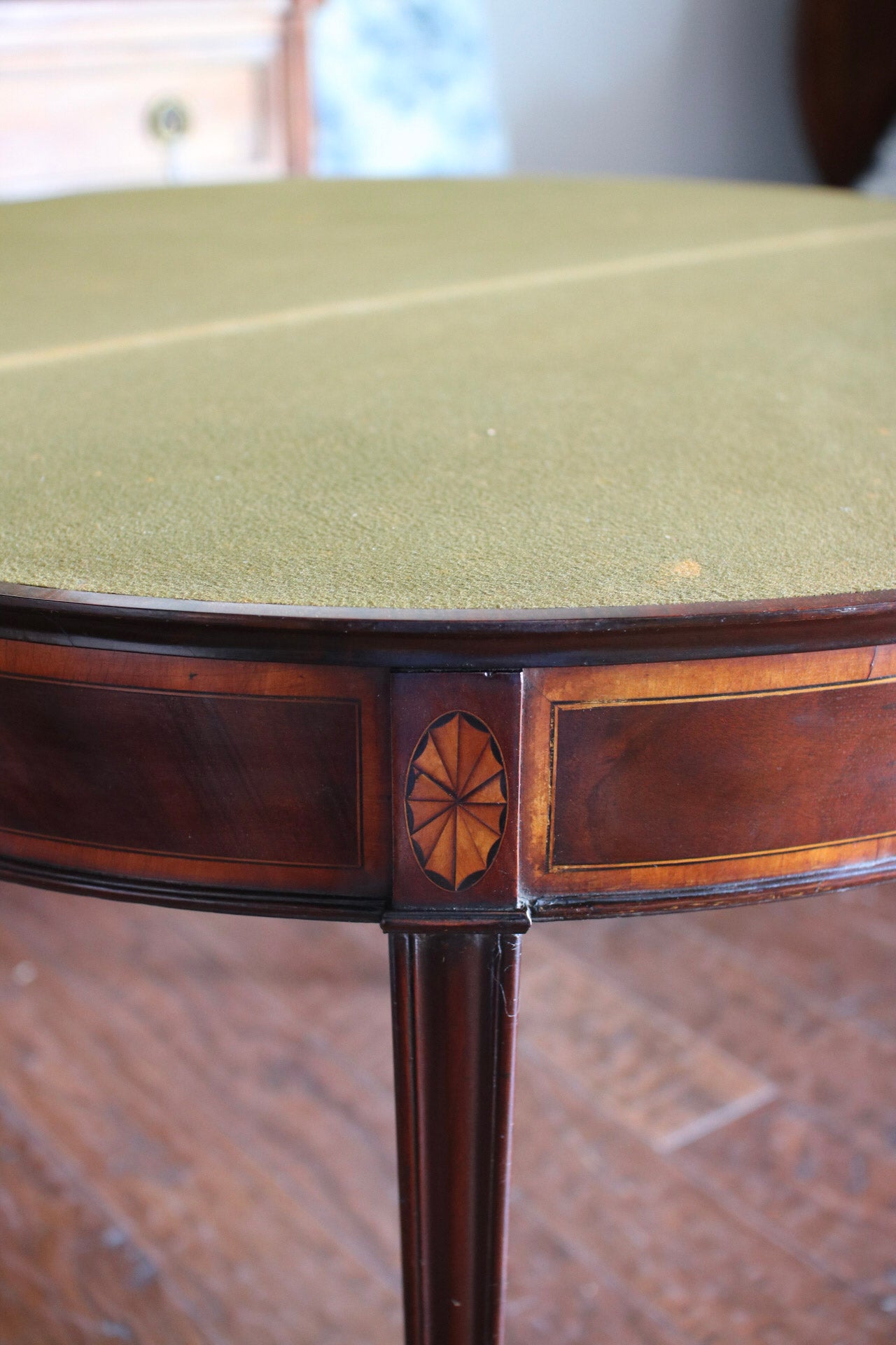 Georgian Demilune Card Table