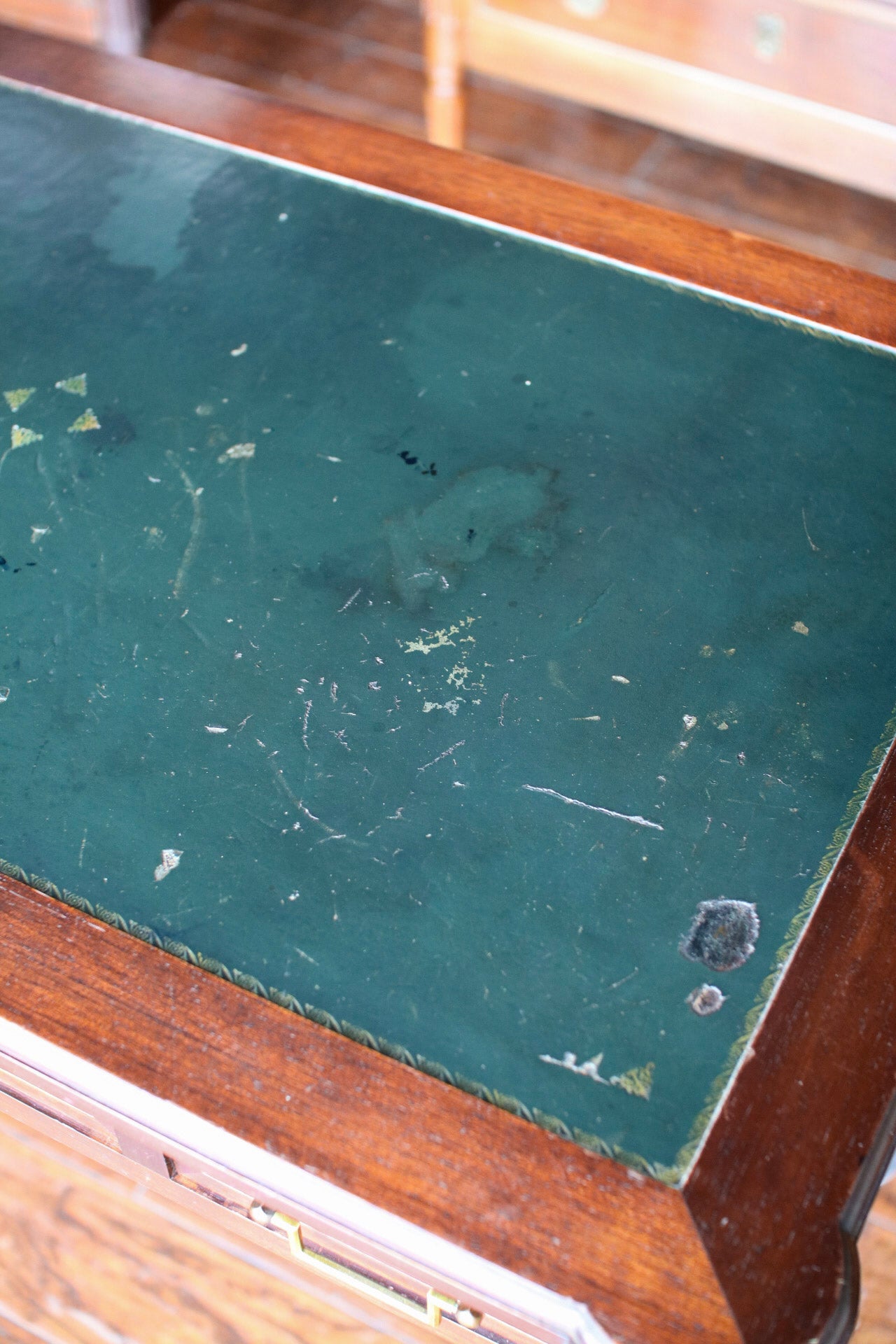 French Louis XVI Leather Top Desk