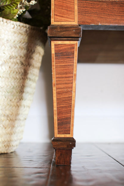 Italian Parquetry Vintage Commode with Pâté Stone