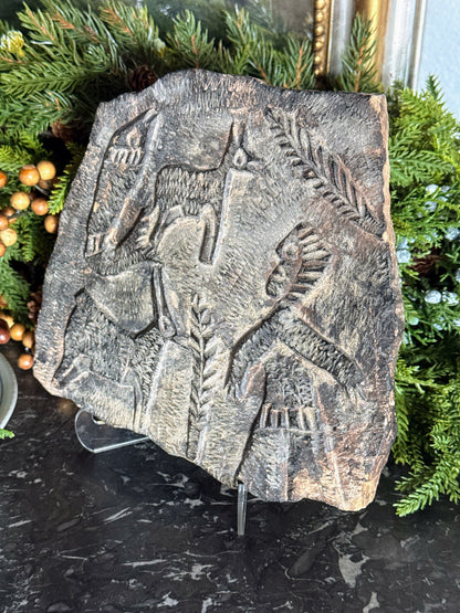 Carved Tablet Medallion