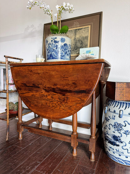 English Gate Leg Drop Leaf Table