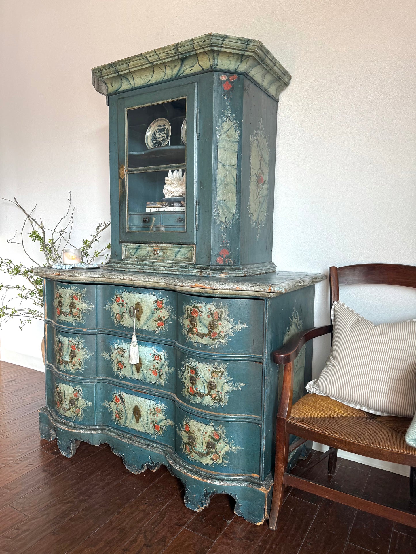 Antique Painted Austrian Alpine Commode