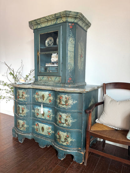 Antique Painted Austrian Alpine Commode