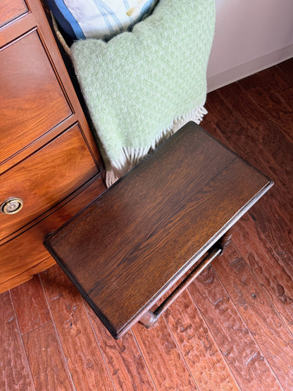English Joint Oak Stool With Lift-Top