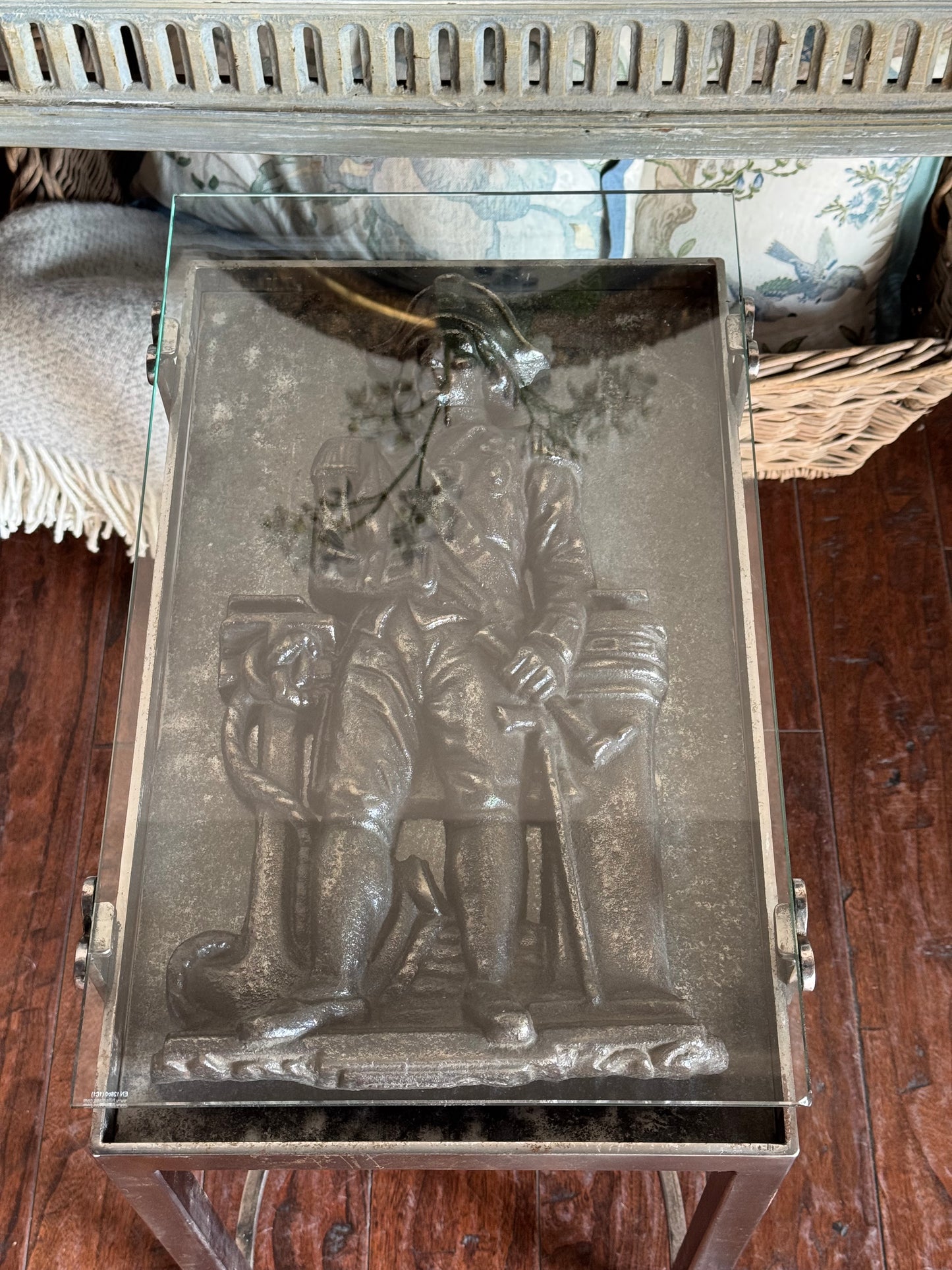 Custom French Soldier Side Table