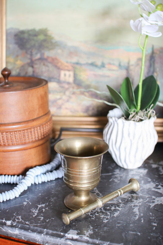 Brass Mortar & Pestle