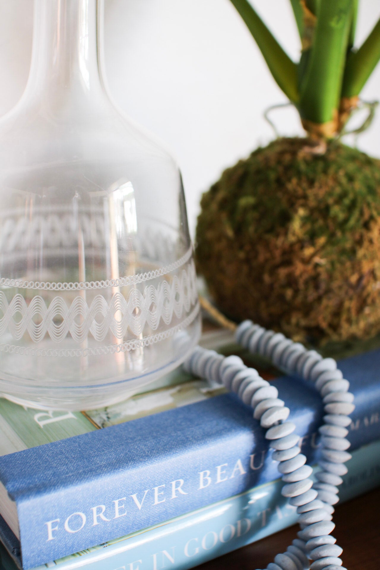 French Etched Glass Decanter
