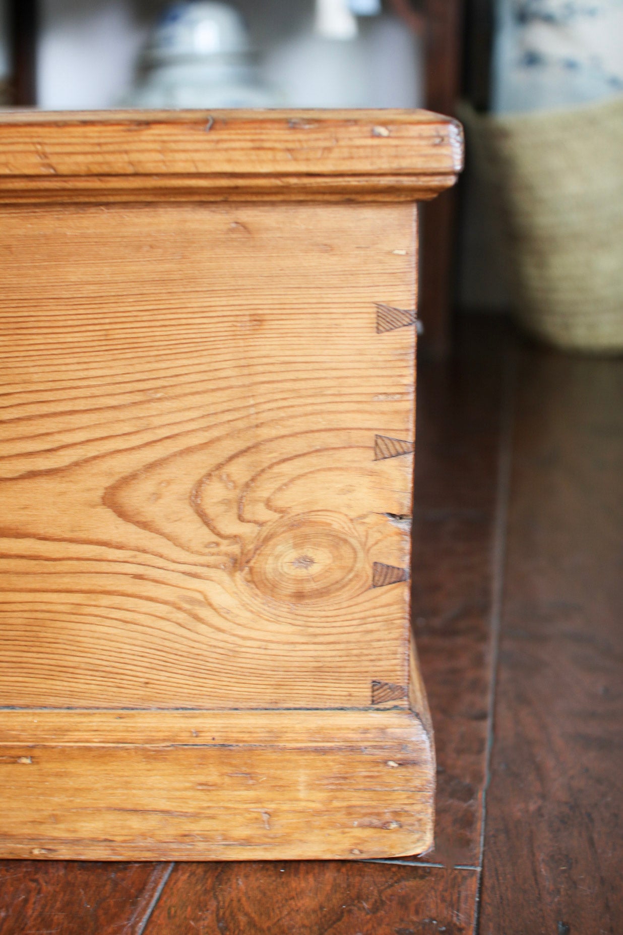 English Pine Blanket Box