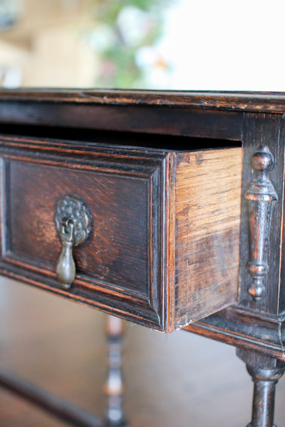 English Jacobean Style Console Table