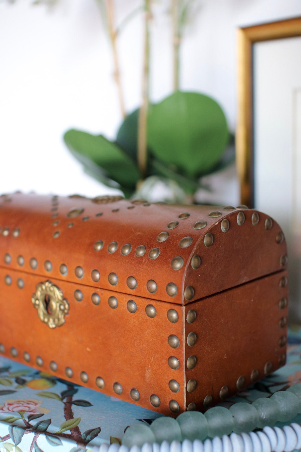 English Leather Stationery Box
