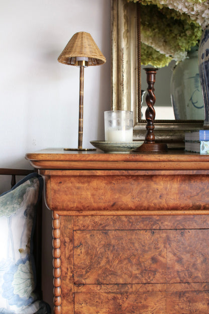 French Louis Phillipe Commode with Bobbin Detailing