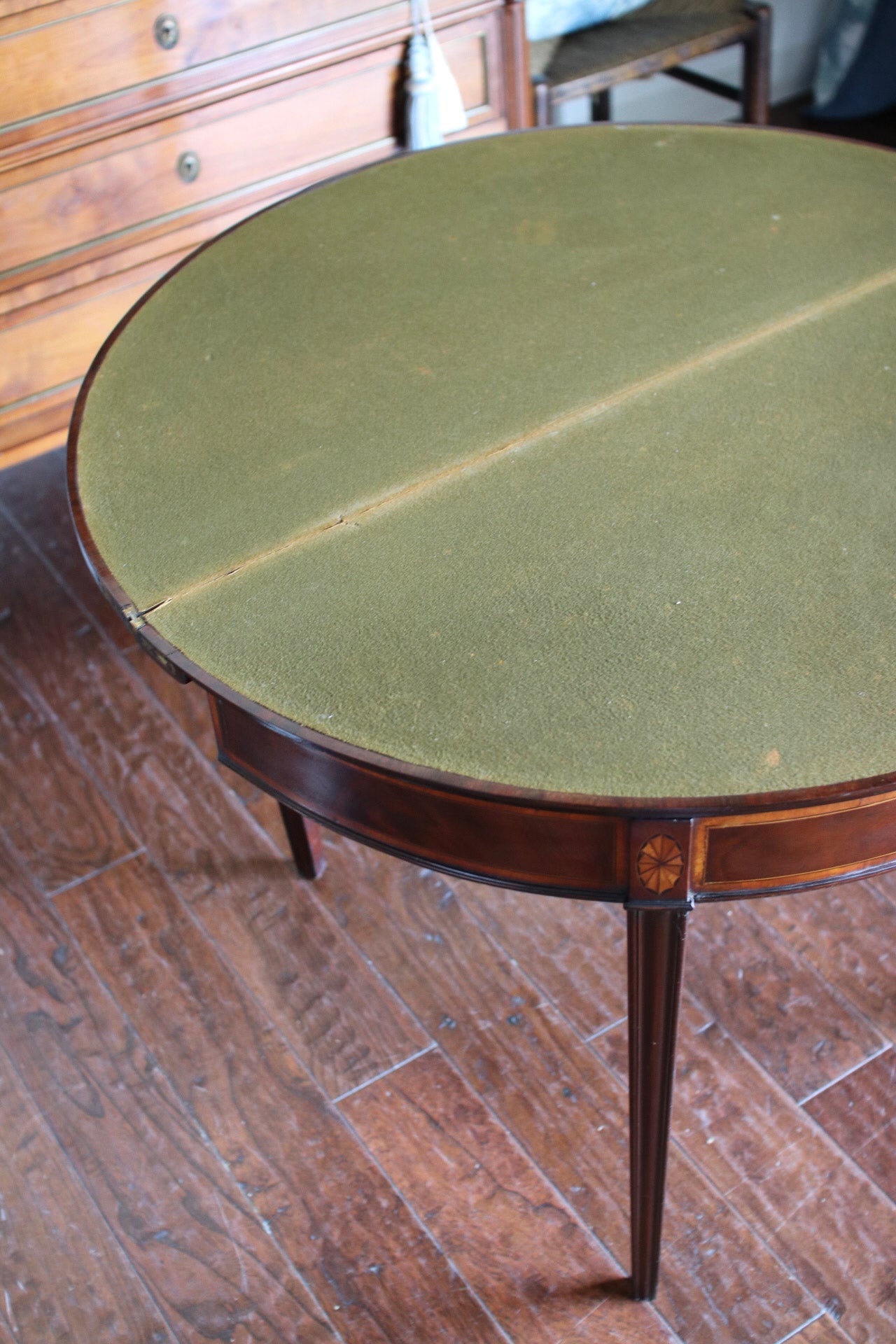 Georgian Demilune Card Table