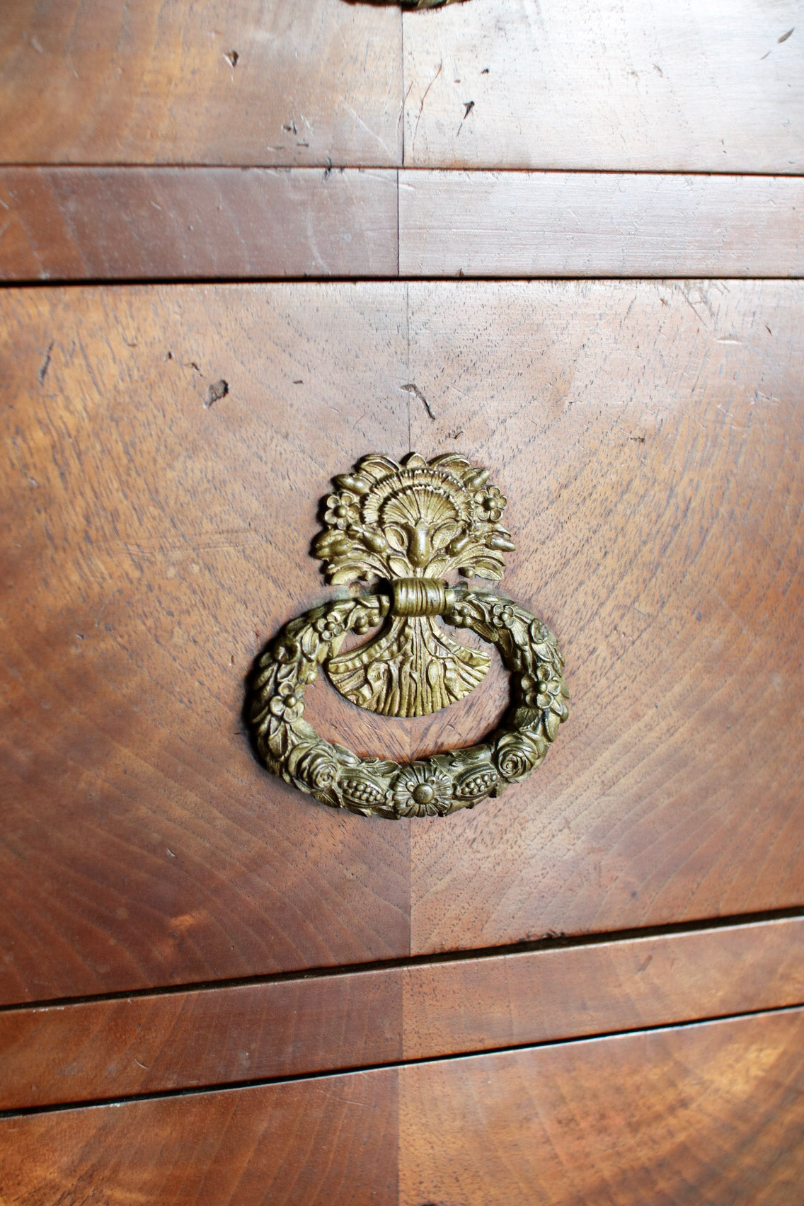 French Louis Philippe Commode with Black Marble