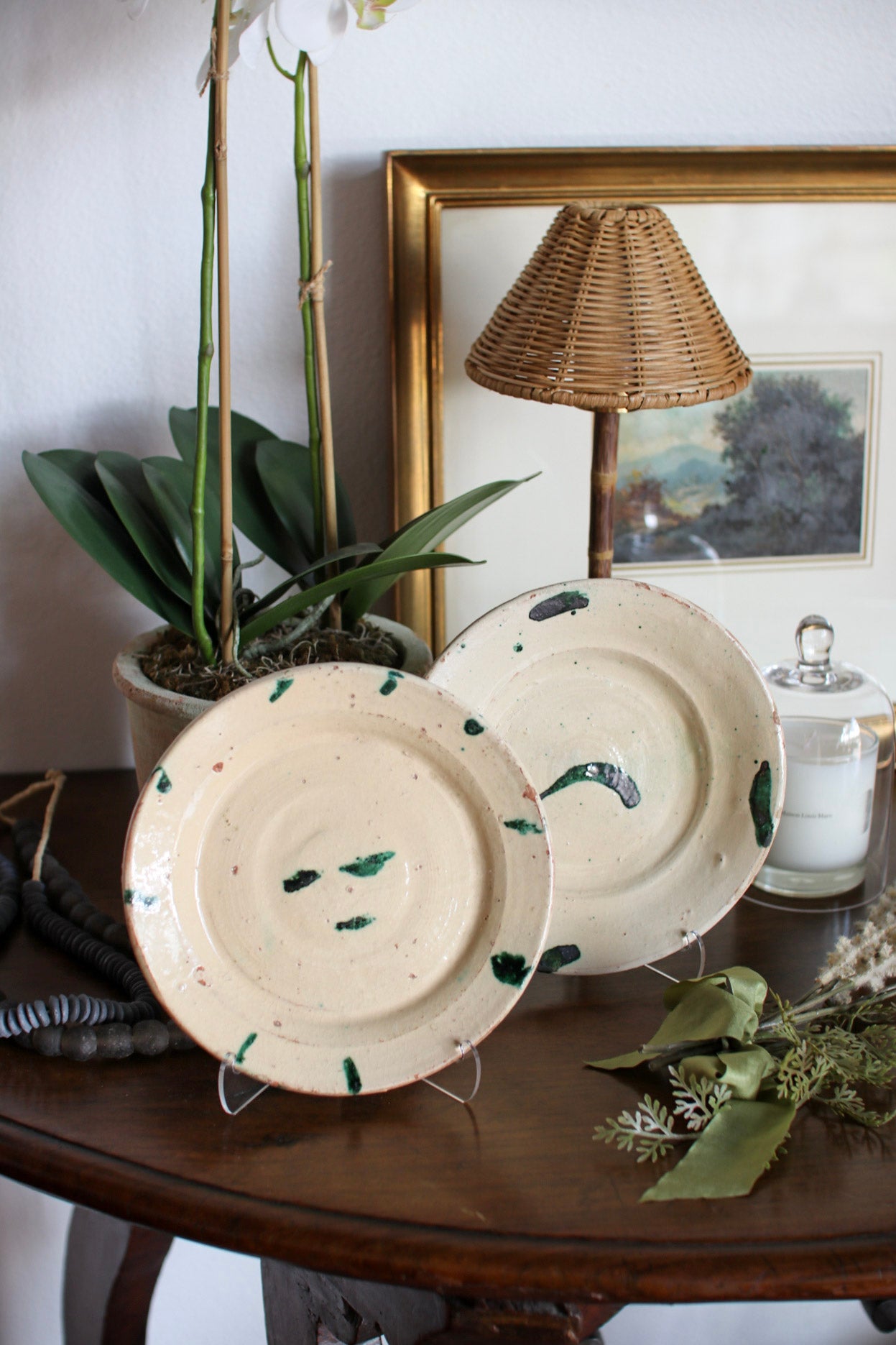 Pair of Italian Ceramic Plates