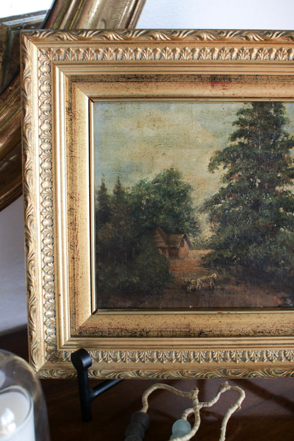 Framed Italian Landscape Painting
