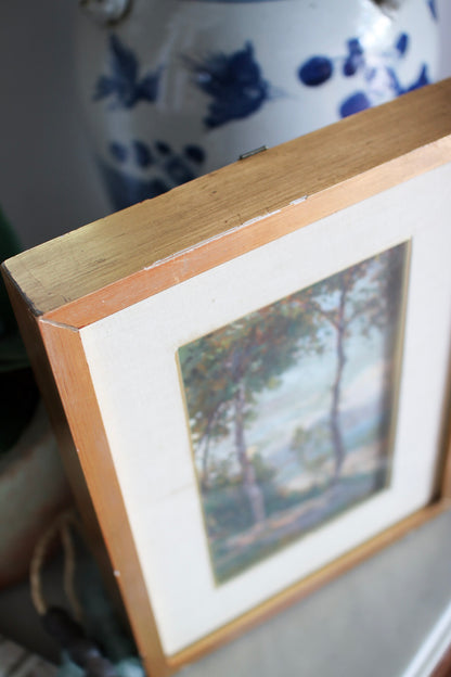 Italian Framed Tree Painting