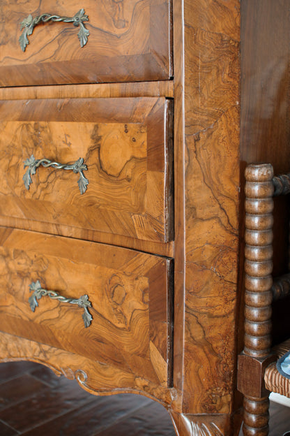 Antique Italian Lombardy Chest: Circa 1680