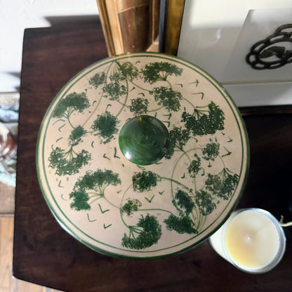 Pair of French Hand Painted Jars