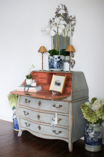 Antique Swedish Drop Front Secretary