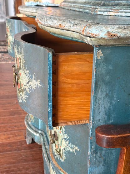 Antique Painted Austrian Alpine Commode