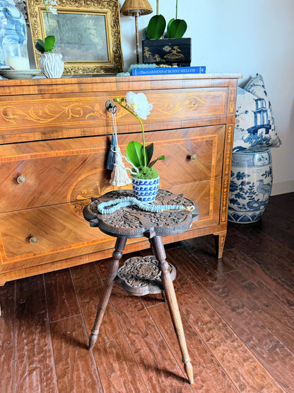 Carved English Side Table