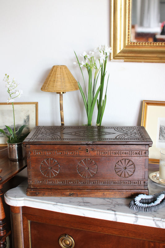 English Victorian Deed Box