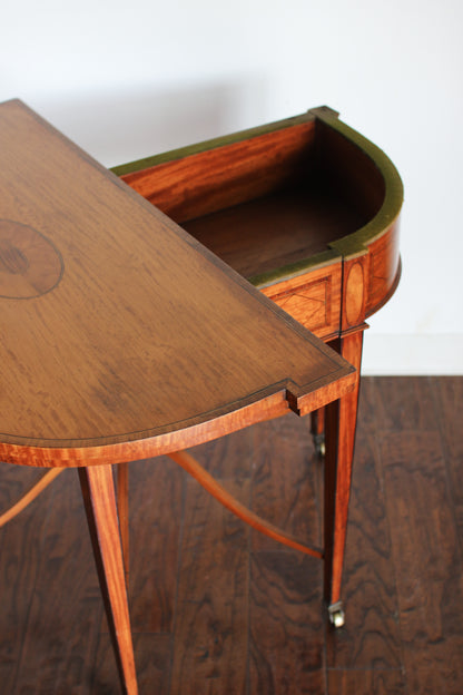 Antique English Flip Top Card Table