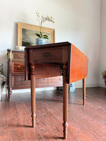 Antique American Drop Leaf Table