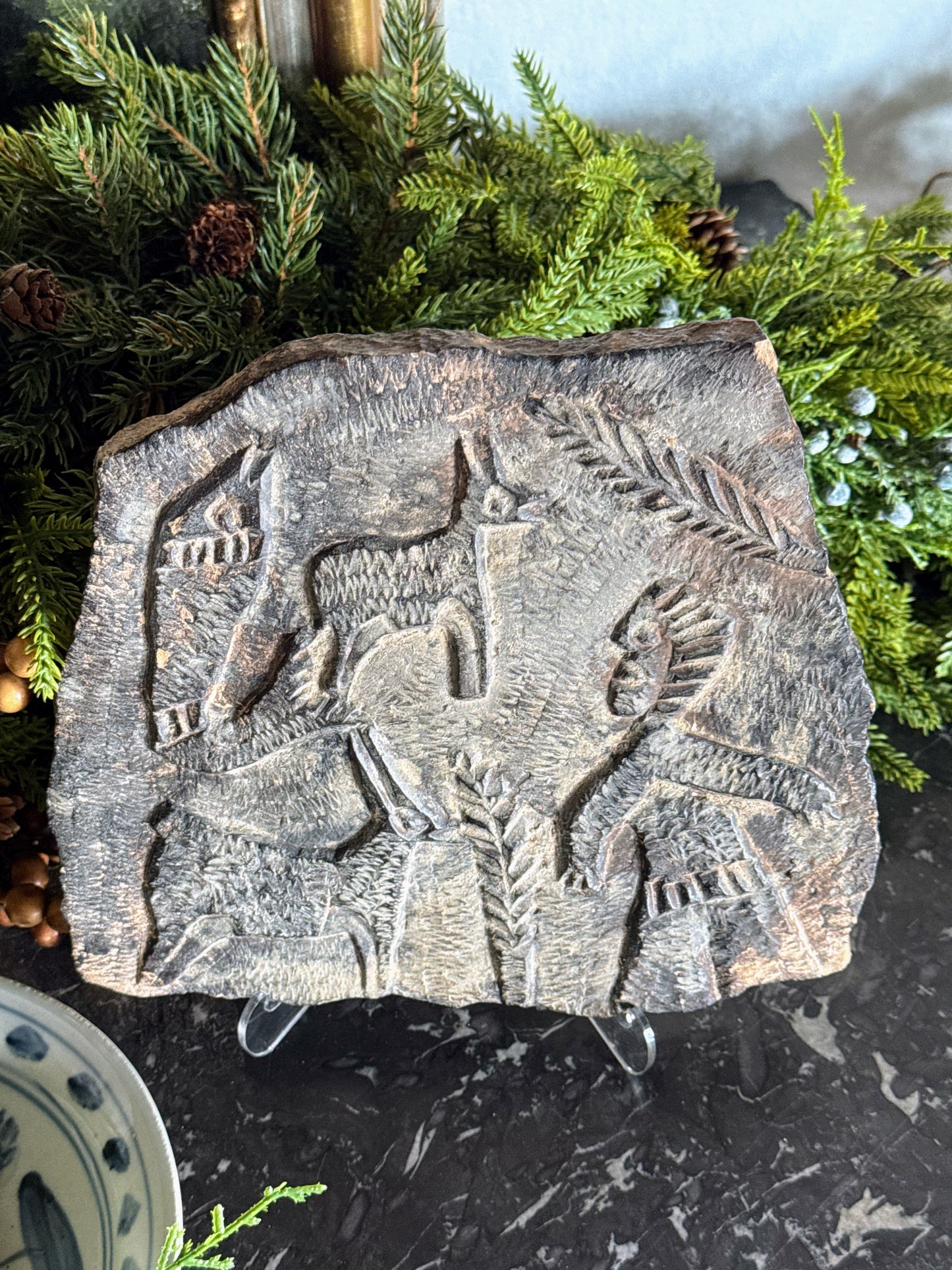 Carved Tablet Medallion