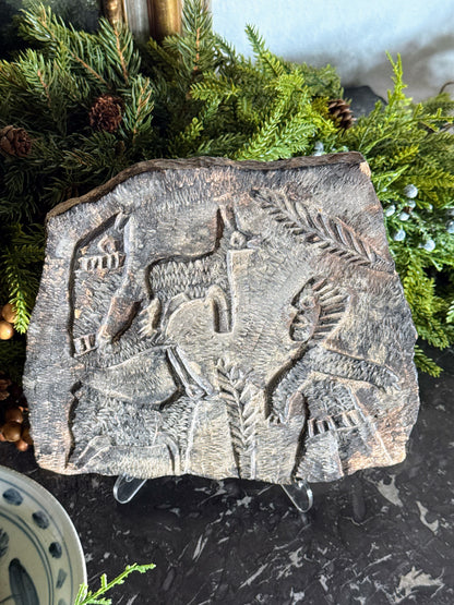 Carved Tablet Medallion