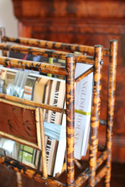 Bamboo Magazine & Record Stand