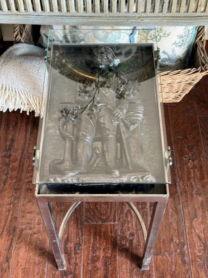 Custom French Soldier Side Table
