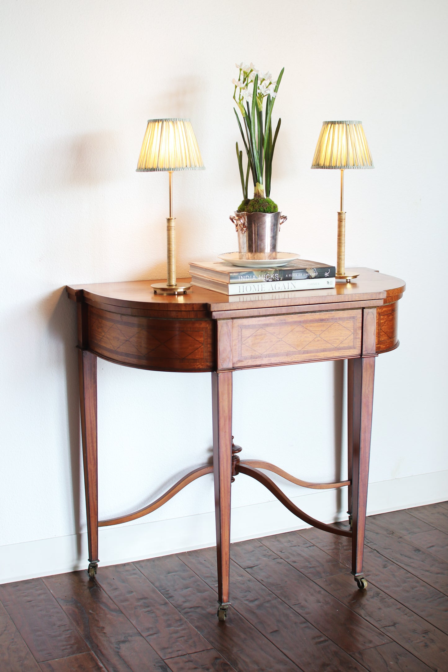 Antique English Flip Top Card Table