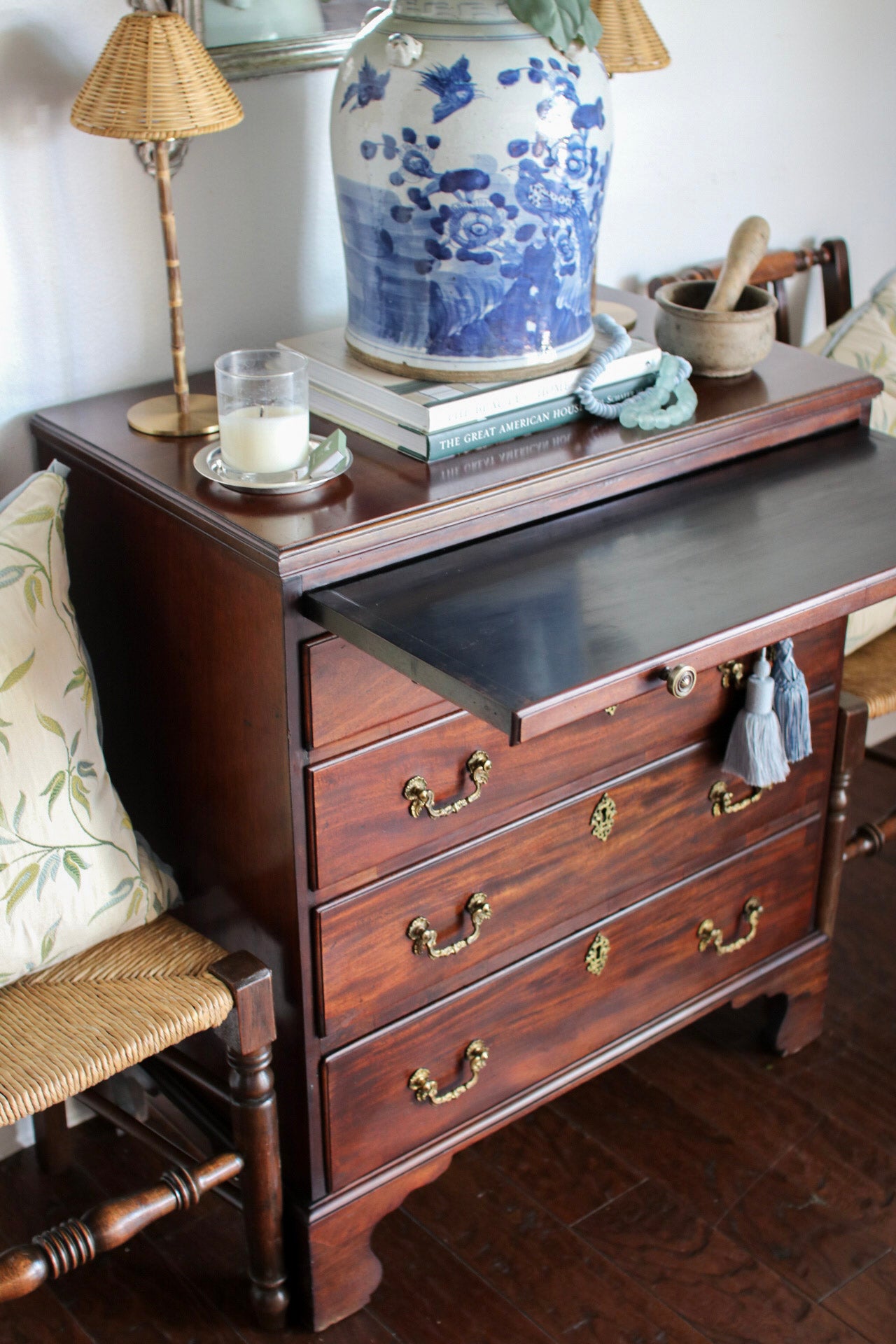 English Mahogany George III Chest