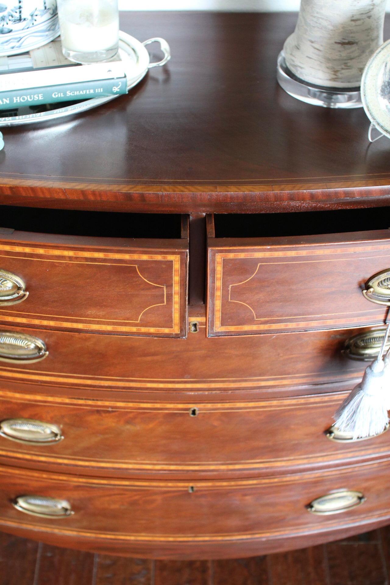 English Bowfront with String Inlay