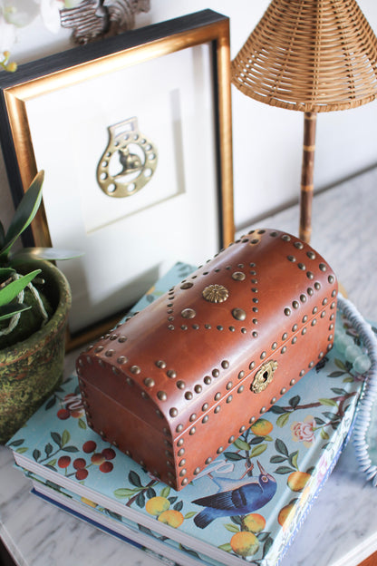 English Leather Stationery Box
