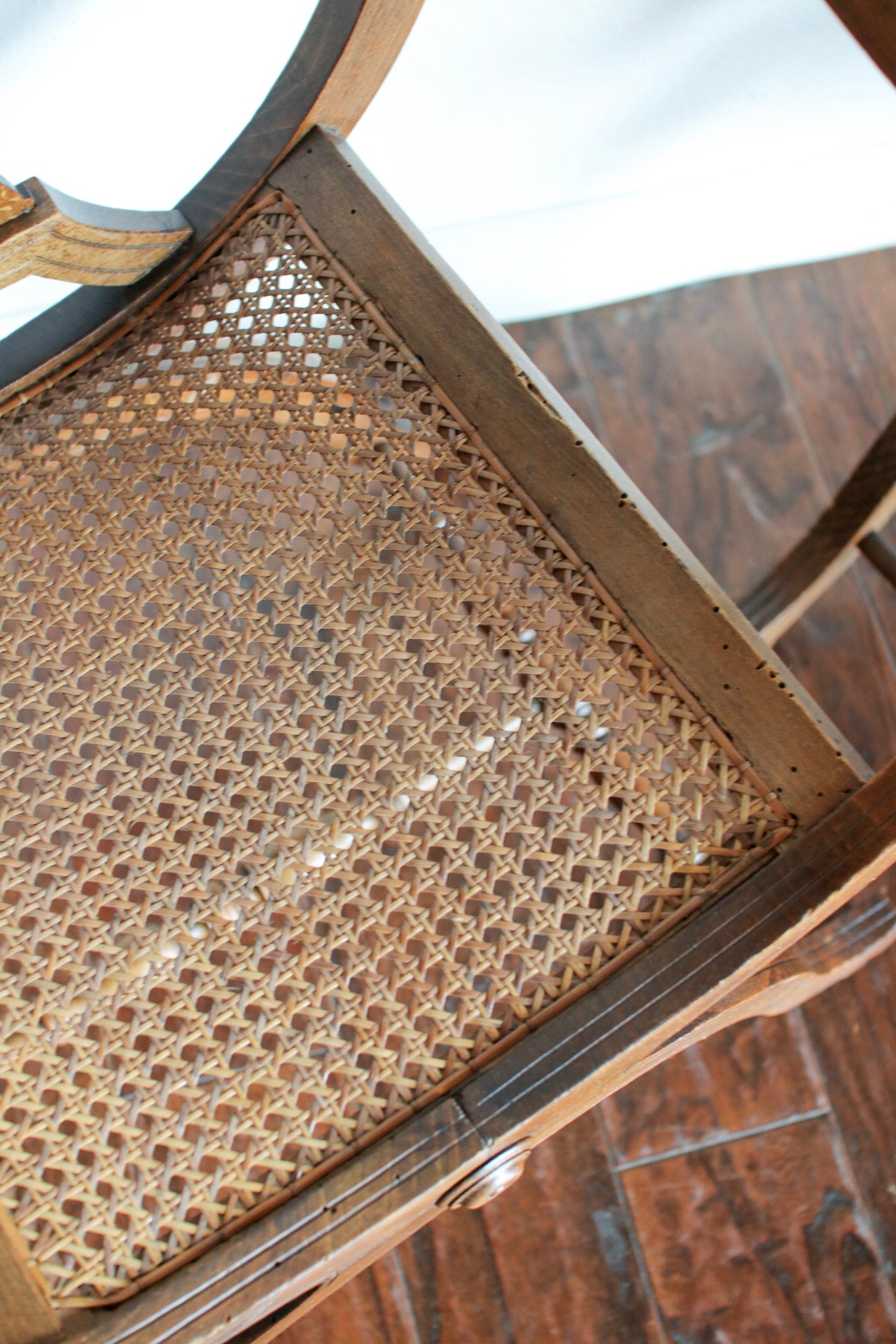 Pair of Italian Cane Chairs