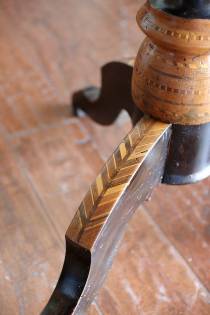 Round Italian Table with Inlay