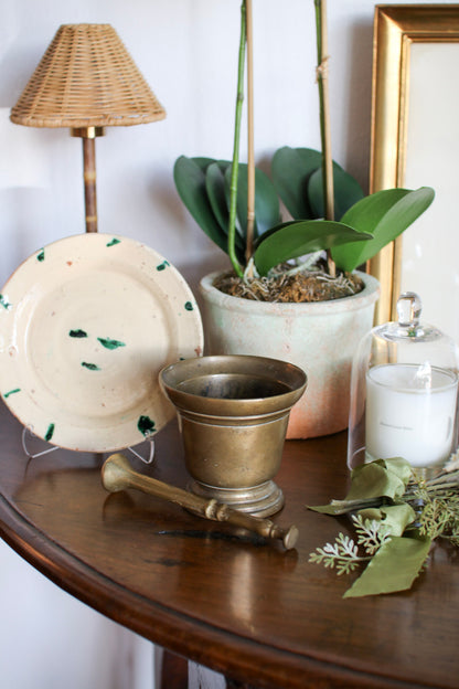 Italian Brass Mortar & Pestle