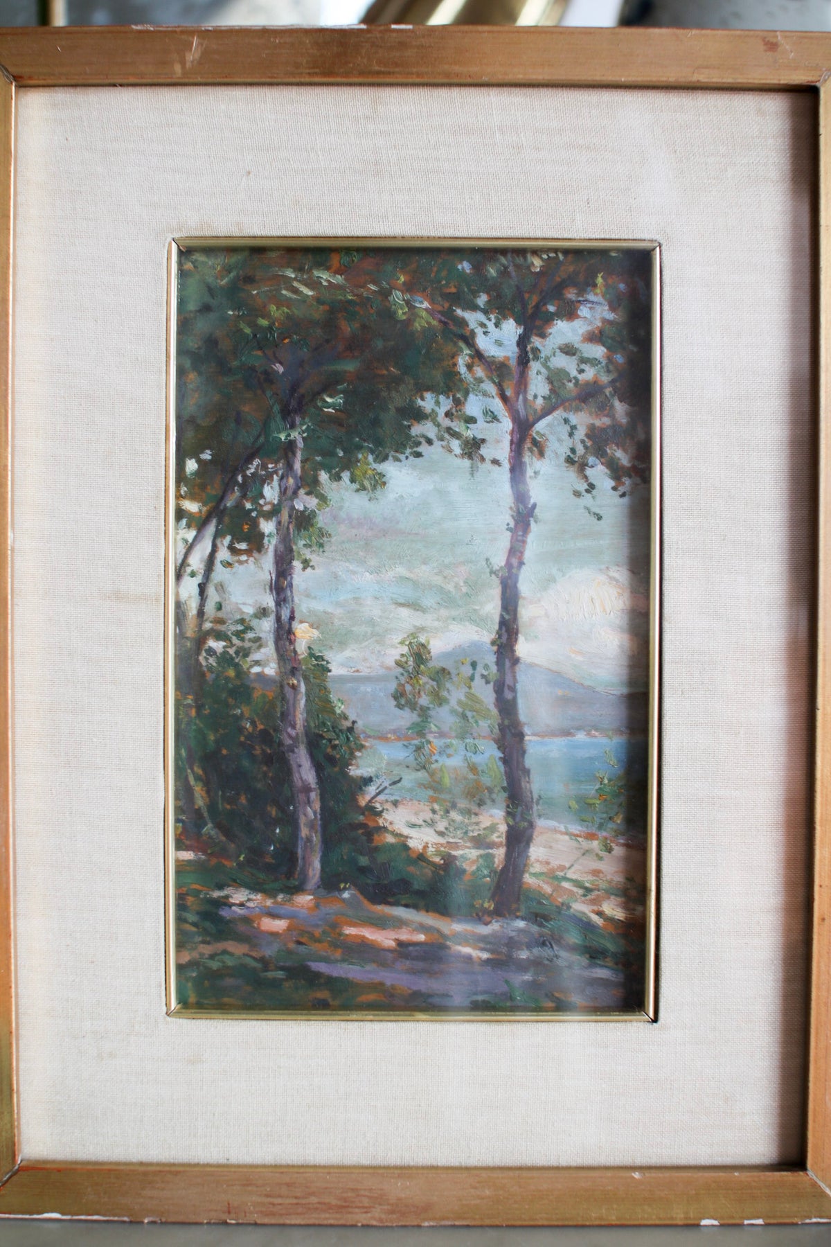 Italian Framed Tree Painting