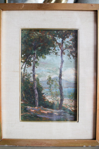 Italian Framed Tree Painting