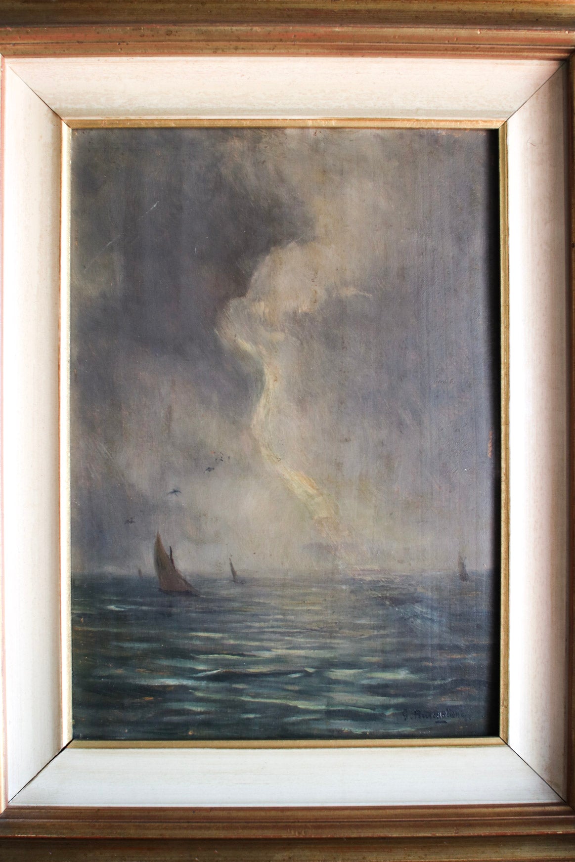 Italian Sailboat Painting