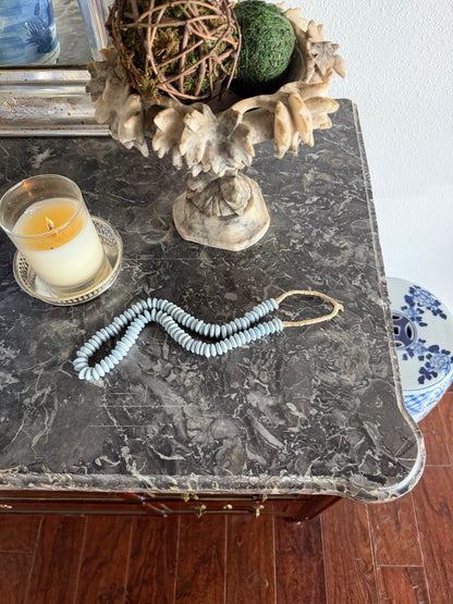 Antique French Louis XVI Grey Marble Top Commode