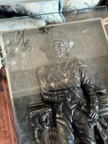 Custom French Soldier Side Table