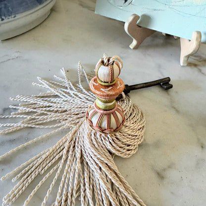 Gordes Tassel in Blanc et Vert