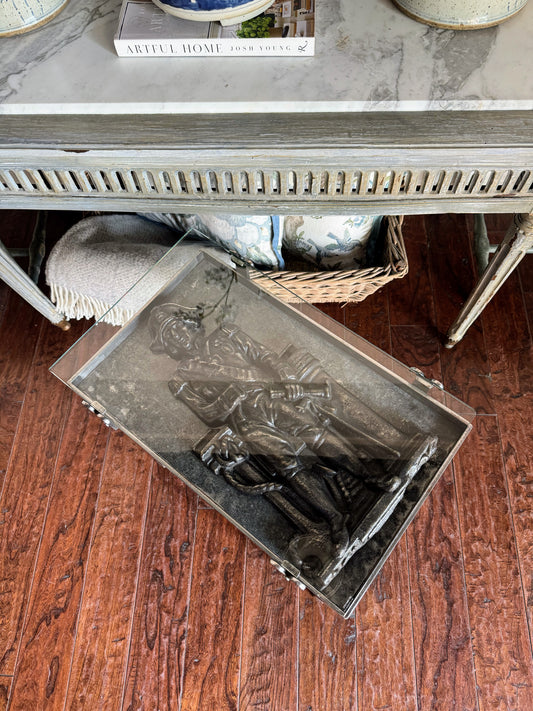 Custom French Soldier Side Table