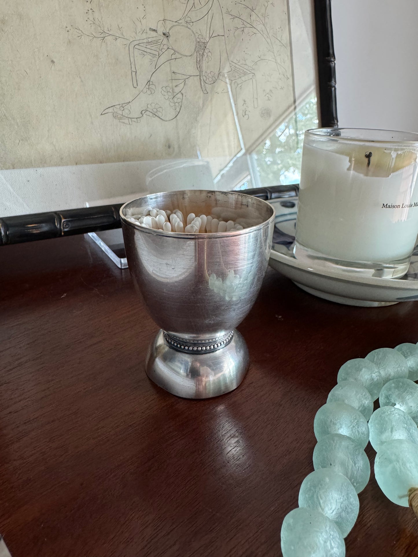 French Silver Match Cup