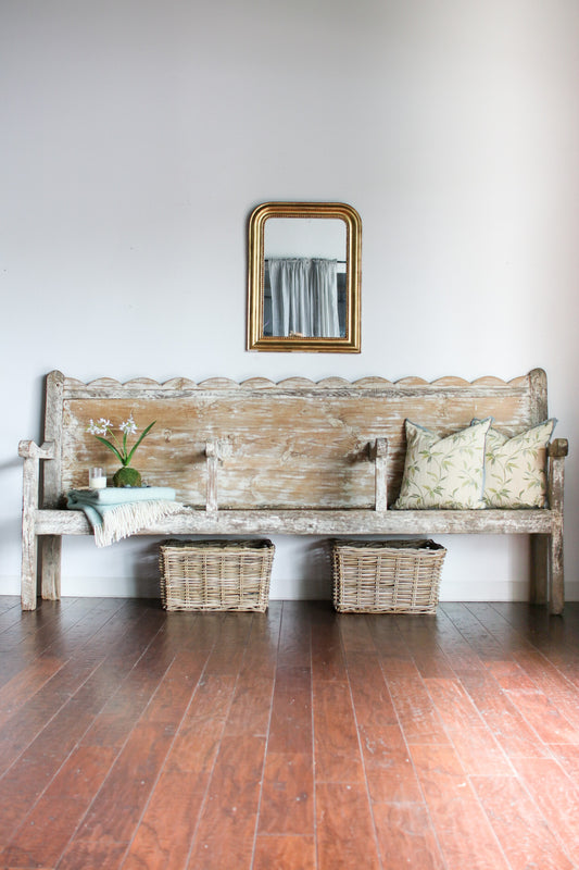 French Scalloped Bench