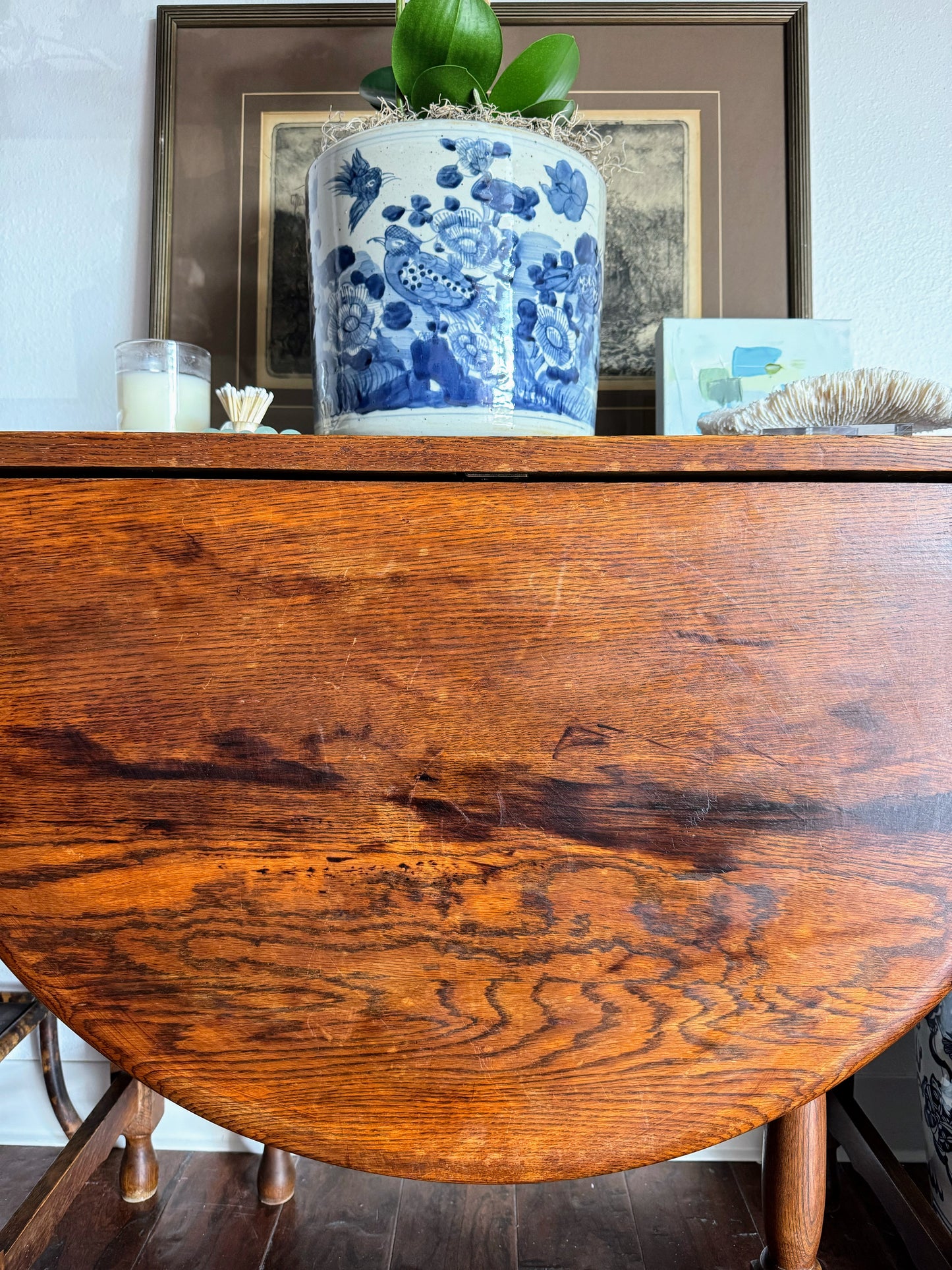 English Gate Leg Drop Leaf Table