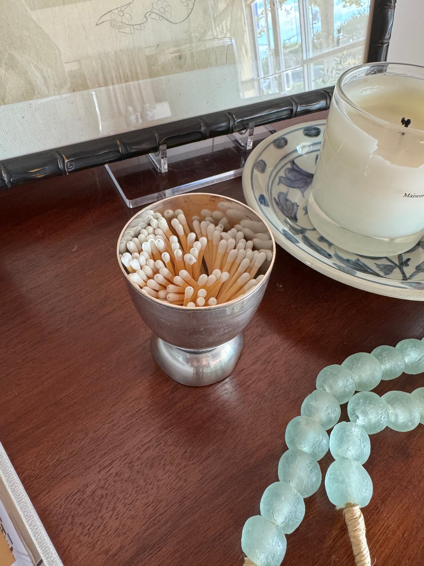 French Silver Match Cup